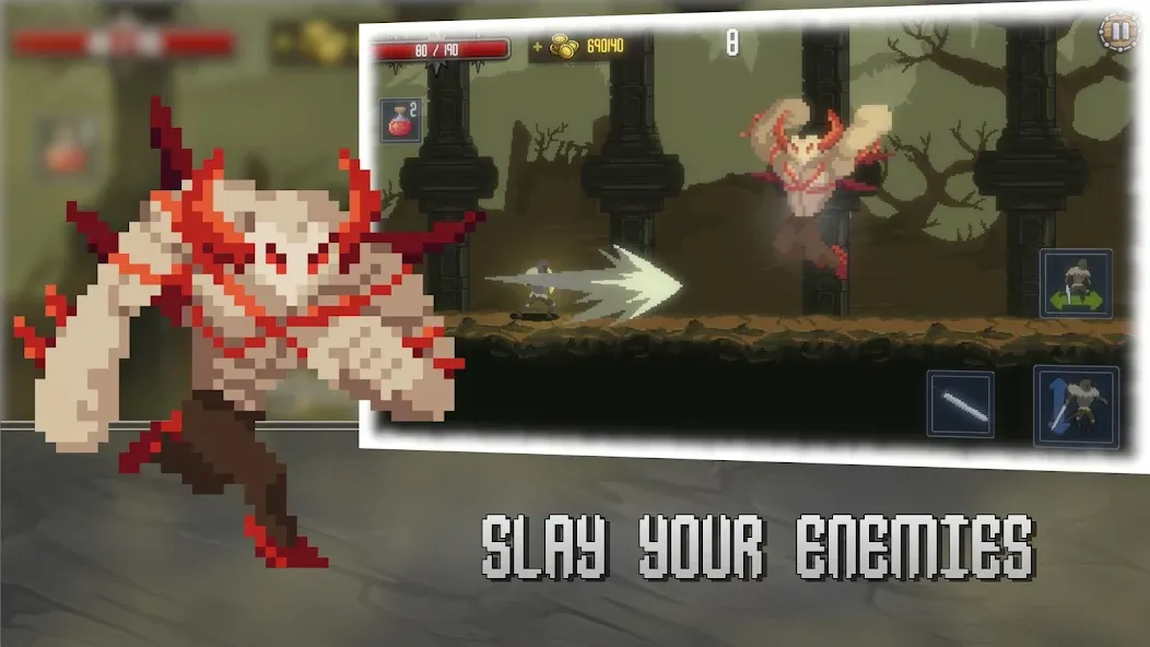Deathblaze Action Platformer — Много денег — скриншот 3