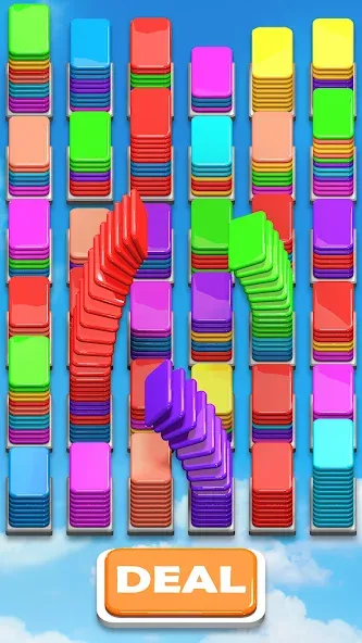 Card Shuffle Sort на Андроид — Мод Много денег — скриншот 1