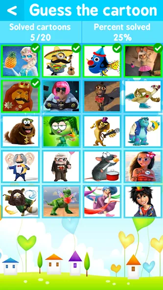 Скачать взлом Cartoon Quiz на Андроид — Все подсказки открыты — скриншот 2 Скачать взлом Cartoon Quiz на Андроид — Все подсказки открыты — скриншот 2