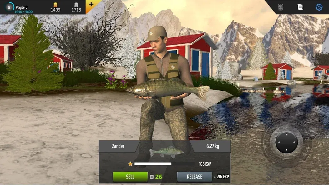 Professional Fishing (Мод Много денег) — скриншот 1
