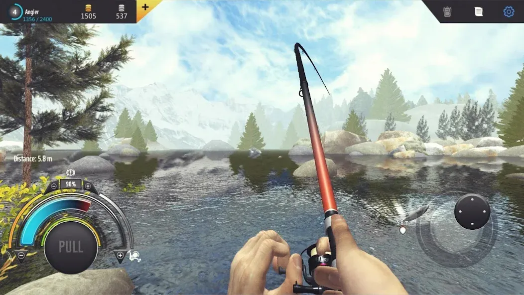 Professional Fishing (Мод Много денег) — скриншот 3