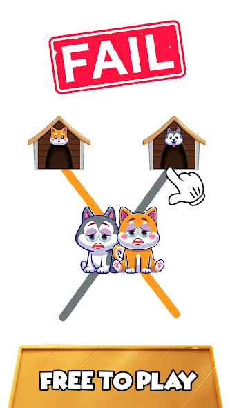 Dog rush: Draw to save games на Андроид — Мод Много денег — скриншот 1