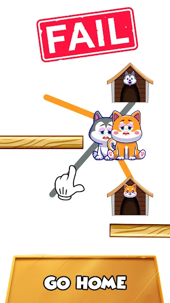 Dog rush: Draw to save games на Андроид — Мод Много денег — скриншот 2