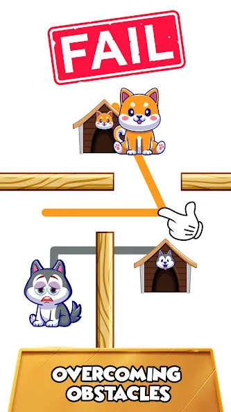 Dog rush: Draw to save games на Андроид — Мод Много денег — скриншот 3