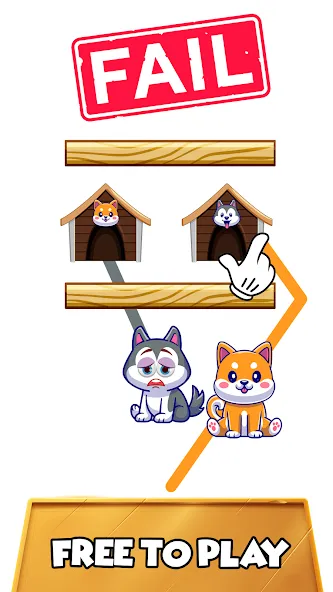 Dog rush: Draw to save games на Андроид — Мод Много денег — скриншот 4