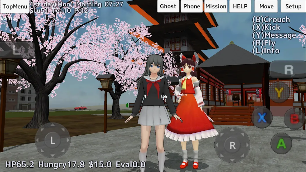 Скачать взломанную School Girls Simulator — Все костюмы открыты — скриншот 2