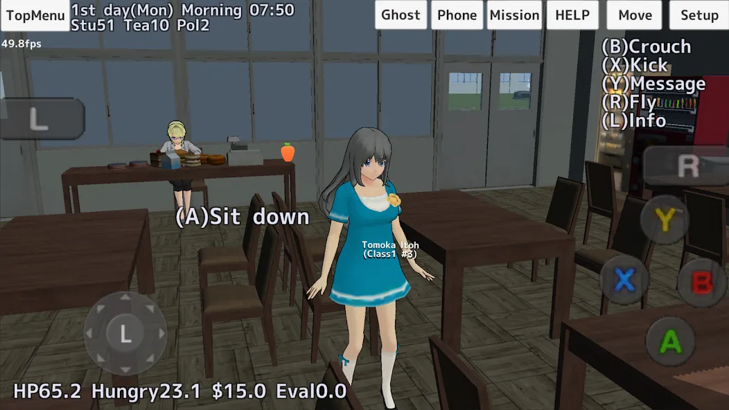 Скачать взломанную School Girls Simulator — Все костюмы открыты — скриншот 5