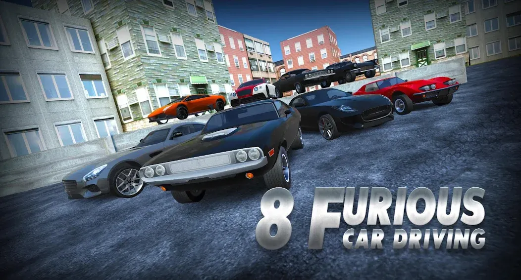 Furious Car Driving 2023 — Взломанная версия (Много денег) — скриншот 1 Furious Car Driving 2023 — Взломанная версия (Много денег) — скриншот 1