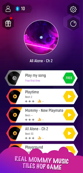 Скачать Mommy 3D Music Tiles Hop Game MOD APK — Много денег и без рекламы — скриншот 1