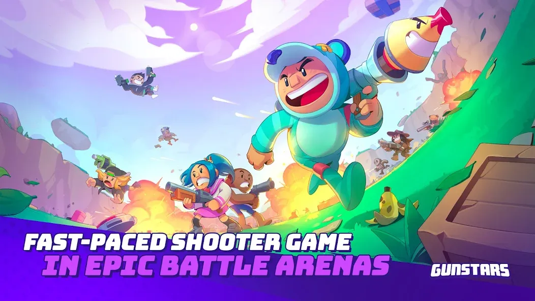 Взлом Gunstars - Battle Arena — Много денег — скриншот 1