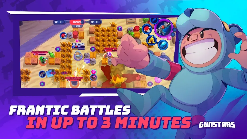 Взлом Gunstars - Battle Arena — Много денег — скриншот 2