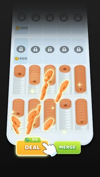 Coin Sort MOD APK — Много денег — скриншот 2