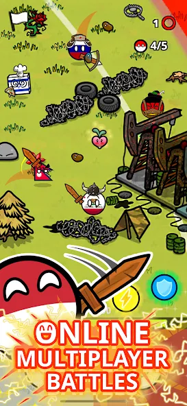 Скачать Countryball Potato Mayhem на Андроид — Много денег и без рекламы — скриншот 1 Скачать Countryball Potato Mayhem на Андроид — Много денег и без рекламы — скриншот 1