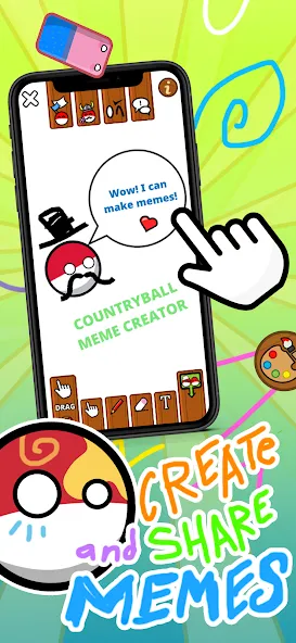 Скачать Countryball Potato Mayhem на Андроид — Много денег и без рекламы — скриншот 4 Скачать Countryball Potato Mayhem на Андроид — Много денег и без рекламы — скриншот 4