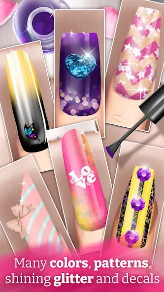 Скачать Nail Art Fashion Salon Game (Мод: Все открыто) на Андроид — скриншот 4 Скачать Nail Art Fashion Salon Game (Мод: Все открыто) на Андроид — скриншот 4