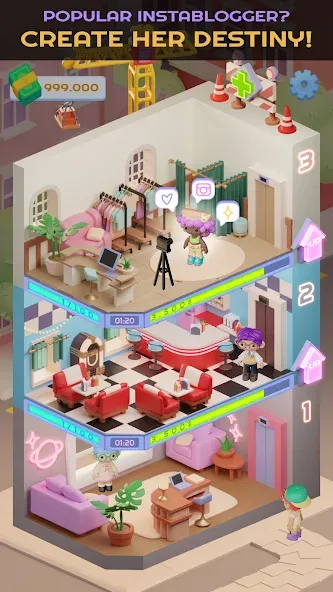 Idol Tower: K-pop & Models MOD APK на Android — Много денег — скриншот 1