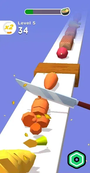 Скачать Super Slices Robux Roblominer (Мод: Много денег) на Андроид — скриншот 2