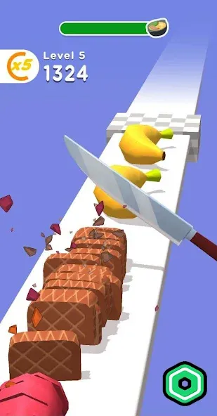Скачать Super Slices Robux Roblominer (Мод: Много денег) на Андроид — скриншот 4