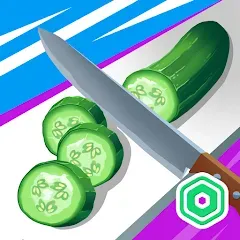 Скачать Super Slices Robux Roblominer (Мод: Много денег) на Андроид