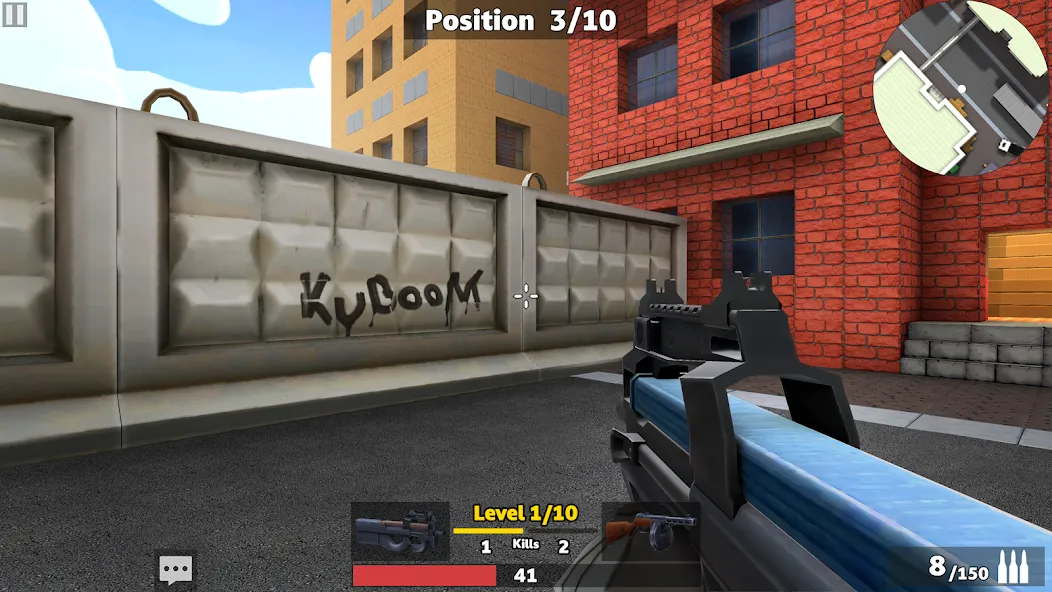 KUBOOM 3D: FPS Shooting Games на Андроид — Мод Много денег и патронов — скриншот 1
