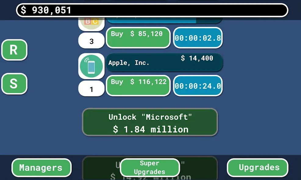 Взломанная The Ok Clicker на Андроид — Много денег — скриншот 4
