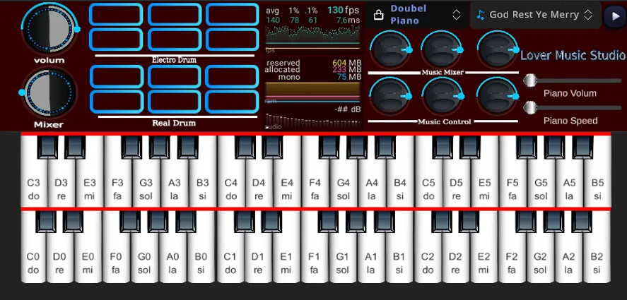 Org Piano:Real Piano Keyboard (Мод Все песни разблокированы) — скриншот 3