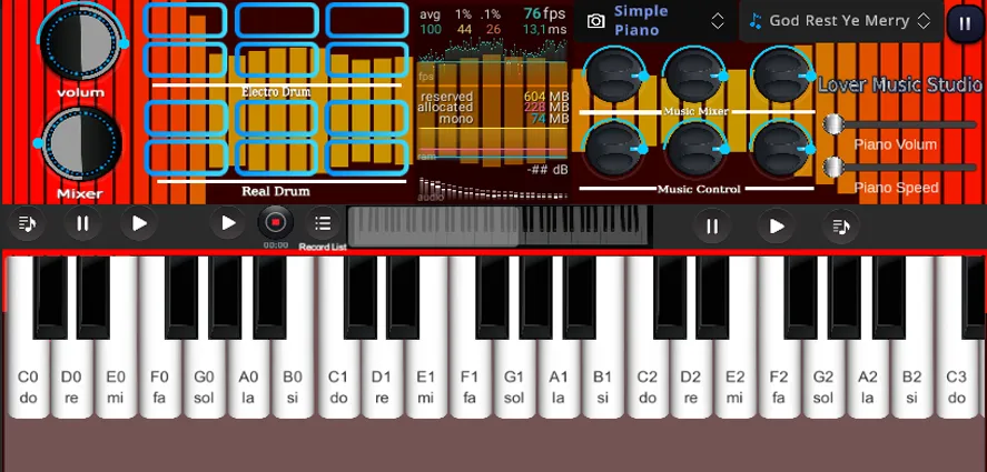 Org Piano:Real Piano Keyboard (Мод Все песни разблокированы) — скриншот 4