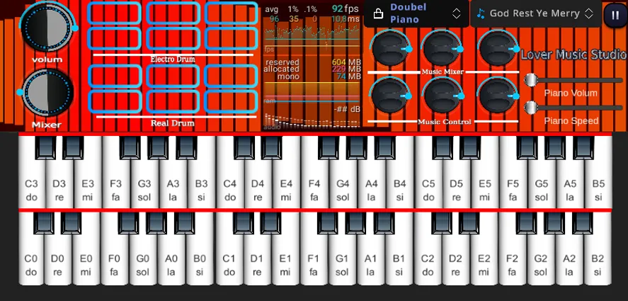 Org Piano:Real Piano Keyboard (Мод Все песни разблокированы) — скриншот 5