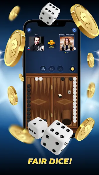 PPNards: Backgammon board game MOD APK на Android — Все премиум доски разблокированы — скриншот 2