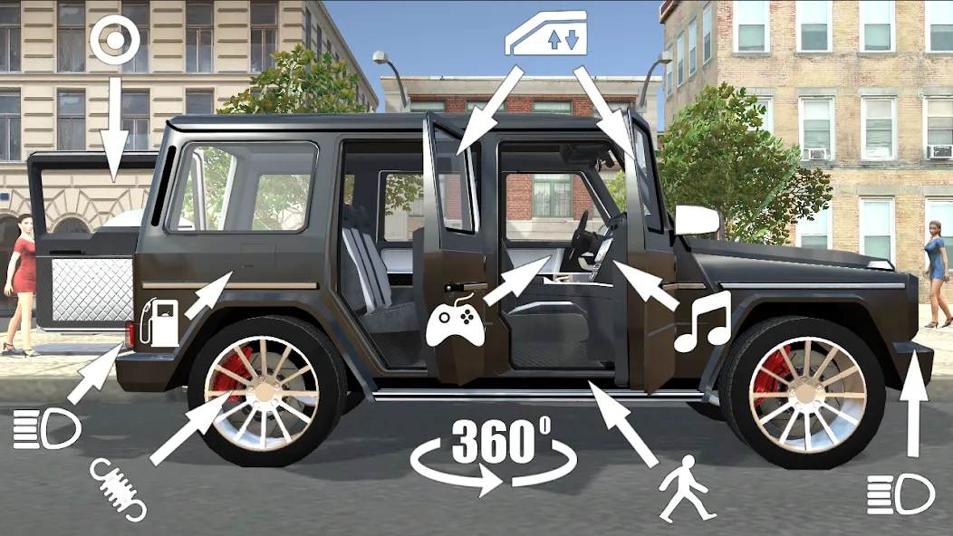 Offroad G-Class MOD — Много денег на Андроид — скриншот 2