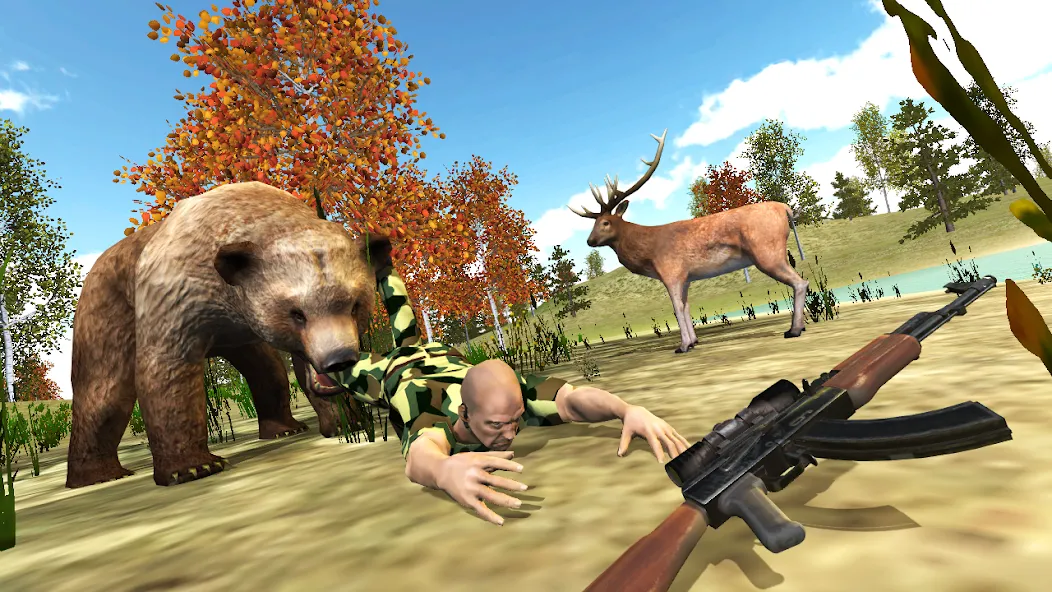 Скачать взлом Hunting Simulator 4x4 на Андроид — Много денег — скриншот 4
