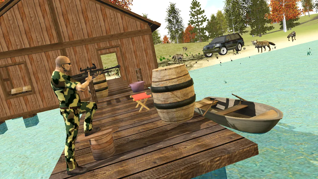 Скачать взлом Hunting Simulator 4x4 на Андроид — Много денег — скриншот 5