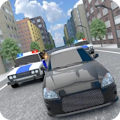 Скачать взлом Police Car Chase на Андроид — Много денег