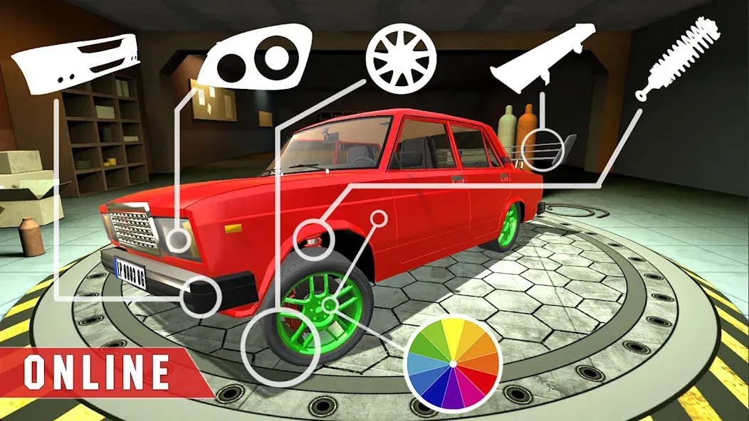 Скачать взломанную Real Cars Online Racing — Взлом на много денег и бесконечный нитро — скриншот 1