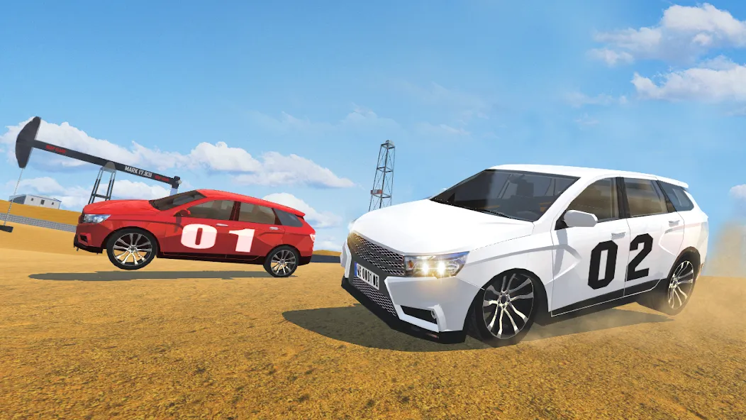 Скачать взлом Russian Cars: VestaSW на Андроид — Бесконечные деньги — скриншот 5