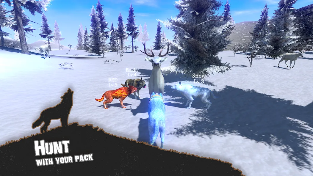 Wolf Simulator - Animal Games Mod APK Много денег — Скачать на Андроид — скриншот 1