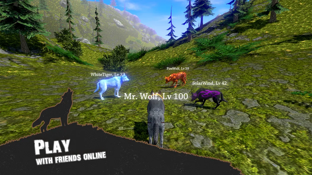 Wolf Simulator - Animal Games Mod APK Много денег — Скачать на Андроид — скриншот 3