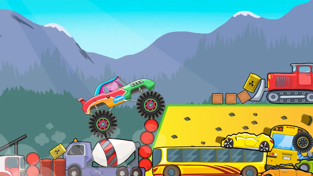 Скачать Kids Monster Truck Racing Game на телефон — Много денег — скриншот 2 Скачать Kids Monster Truck Racing Game на телефон — Много денег — скриншот 2