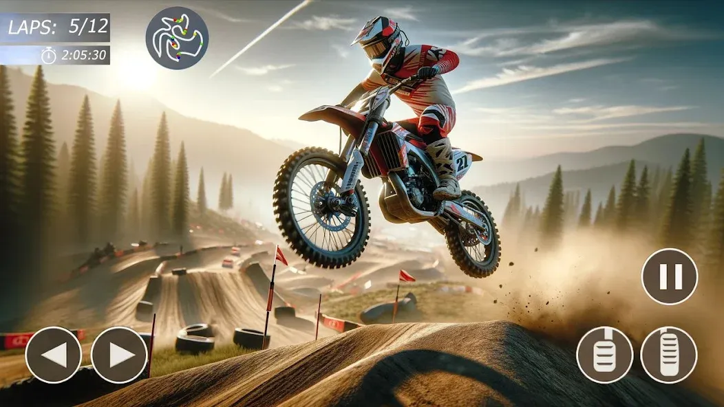 Скачать MX Bikes: Motocross Dirt bikes (Мод: Все мотоциклы открыты) на Андроид — скриншот 1