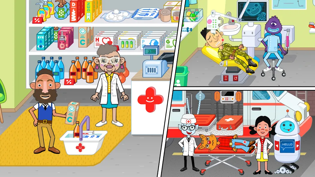 Скачать Pepi Hospital: Learn & Care — Модификация Всё открыто — скриншот 3