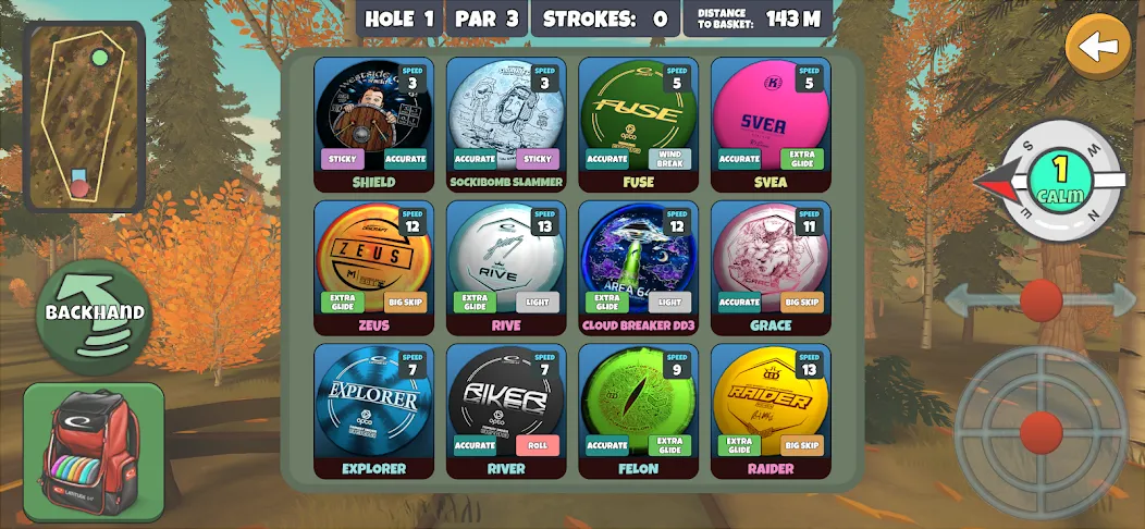 Скачать Disc Golf Valley MOD APK — Много денег — скриншот 3