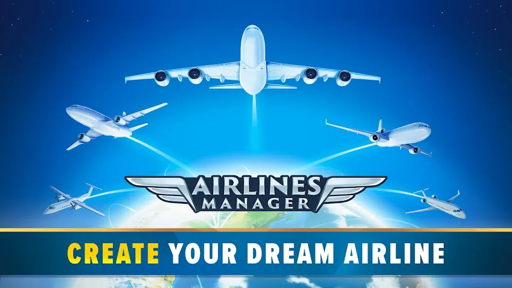 Взломанная Airlines Manager: Plane Tycoon на Андроид — Много денег и бесконечное топливо — скриншот 1
