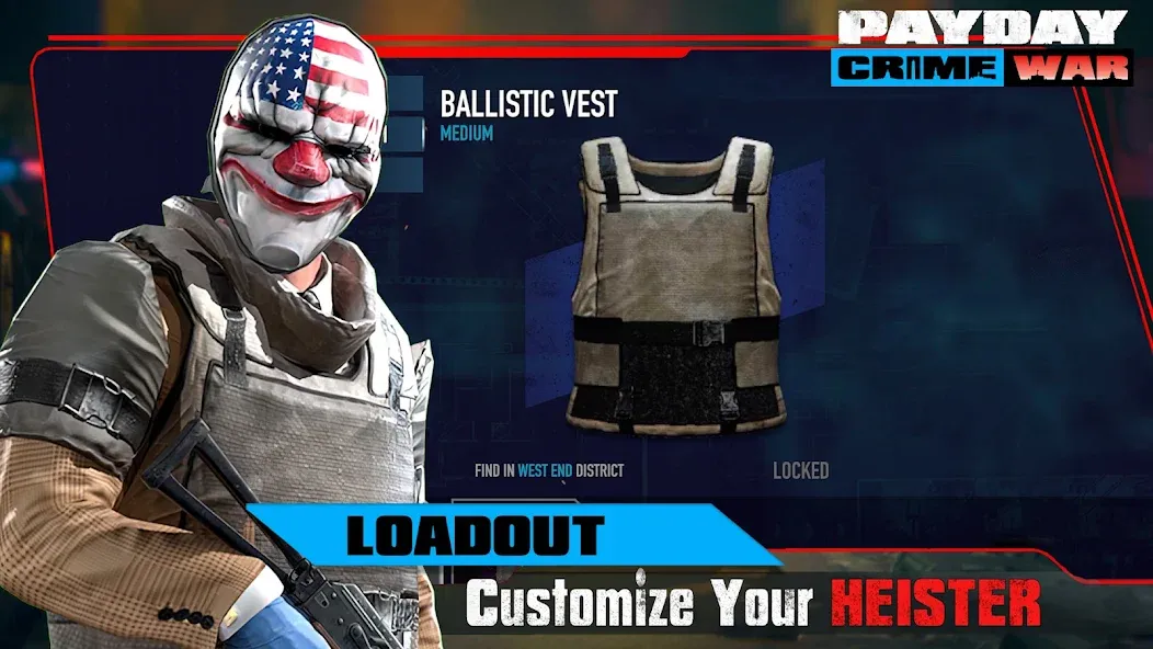 PAYDAY: Crime War MOD — Много денег на Андроид — скриншот 1