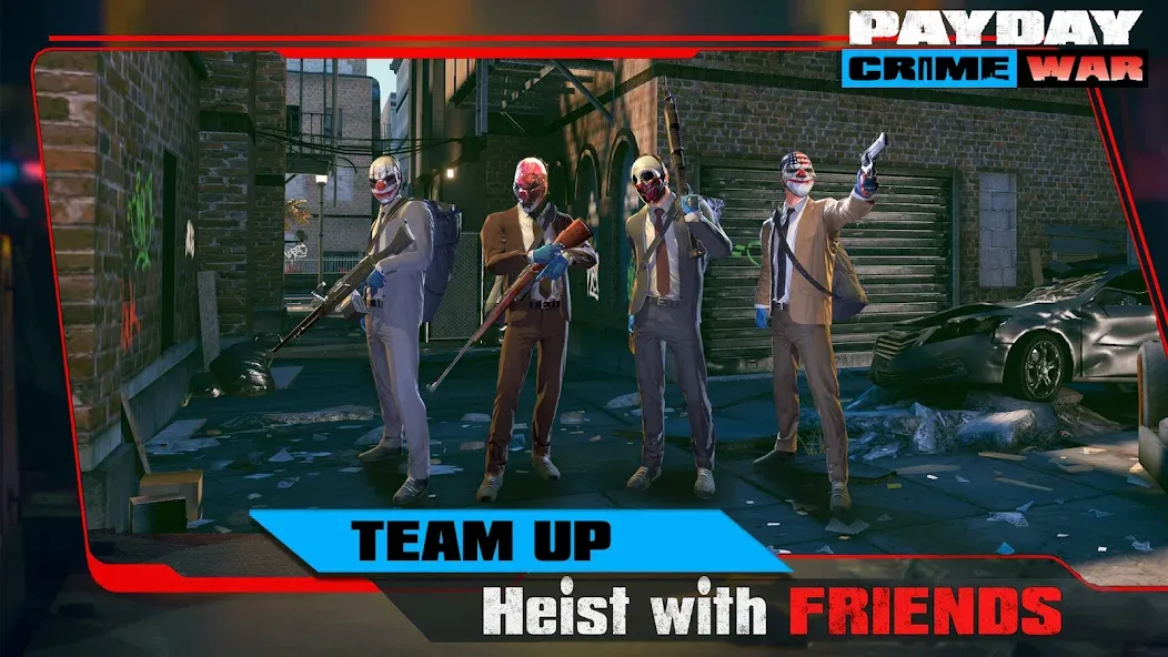 PAYDAY: Crime War MOD — Много денег на Андроид — скриншот 2