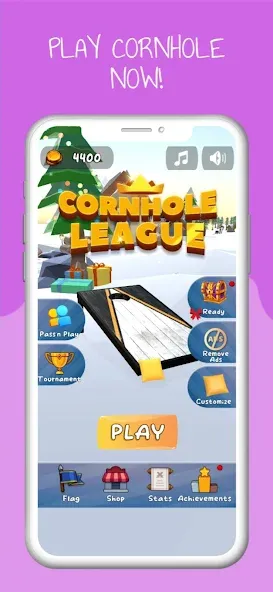 Cornhole 3D: Nations League — Мод: Много денег — скриншот 1