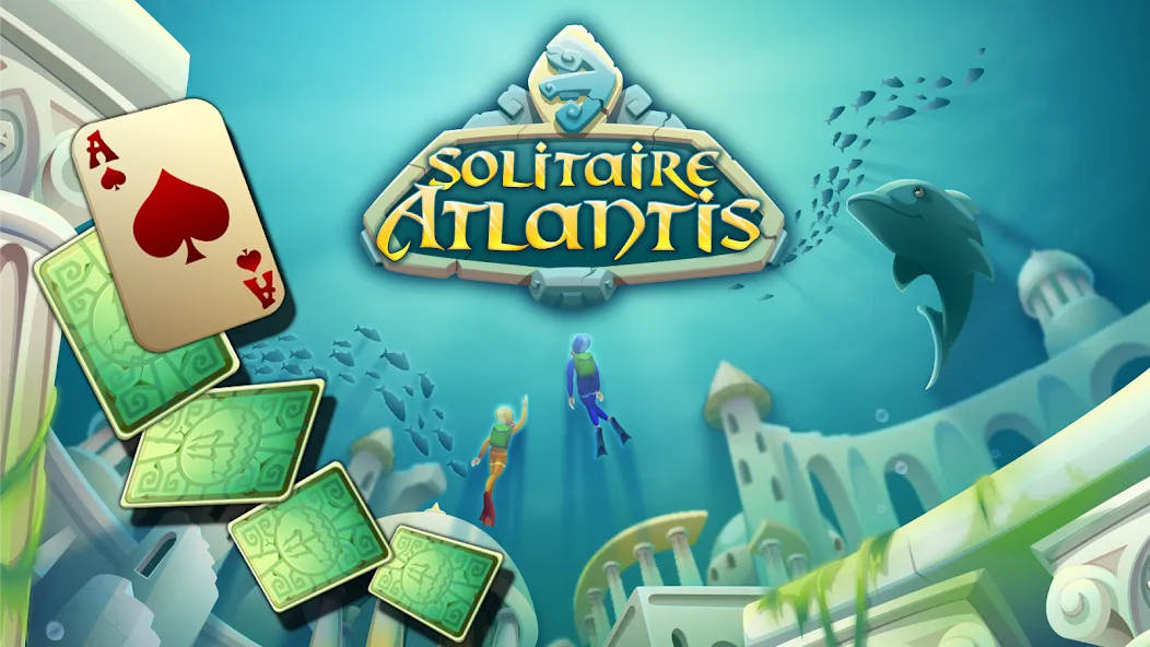 Скачать Solitaire Atlantis — Модификация Много денег — скриншот 1