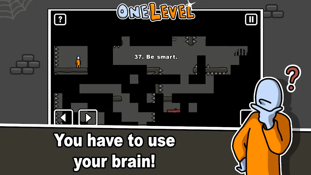 One Level: Stickman Jailbreak (Мод Много денег) — скриншот 4