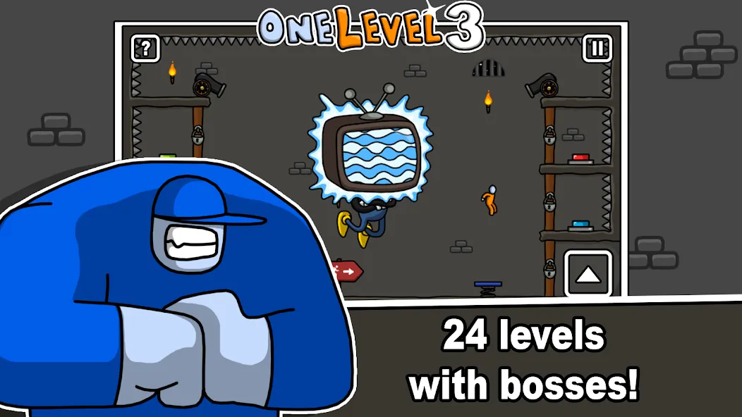 One Level 3 Stickman Jailbreak на Андроид — Много денег — скриншот 3 One Level 3 Stickman Jailbreak на Андроид — Много денег — скриншот 3