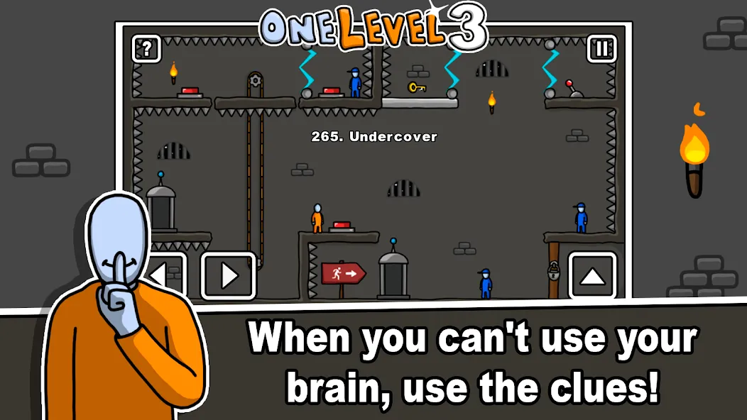 One Level 3 Stickman Jailbreak на Андроид — Много денег — скриншот 5