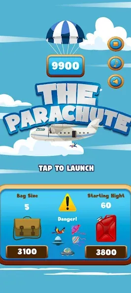 The Parachute на Андроид — Мод Много денег — скриншот 1